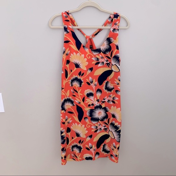 J. Crew Twist Back Hibiscus Print Dress - Picture 2 of 9
